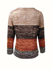 Quarter Zip Color Block Top