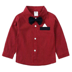 Children's Striped Shirt and Overall Set