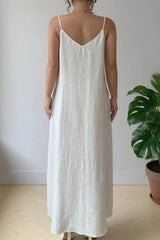 Spaghetti Strap V-Neck Maxi Dress