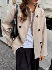 Double-Breasted Dropped Shoulder Jacket