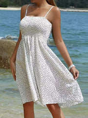 Full Size Smocked Square Neck Cami Dress Plus Size