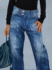 Wide Leg Jeans with Pockets