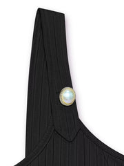 Pearl Detail Scoop Neck Tank