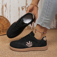 Round Toe Lace Up Sneakers
