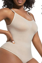 Full Size Scoop Neck Spaghetti Strap Shaping Bodysuit Plus Size