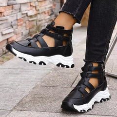 Cutout Platform Sneakers