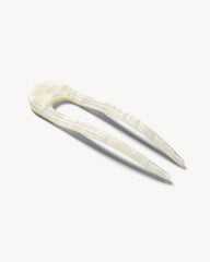 Fleur Hair Pin | Hand-Sculpted Italian Acetate, Opalite Shell Design