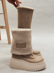 BUCOS Fluffy Beige Boots – Your Cozy Winter Essential