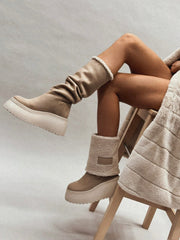 BUCOS Fluffy Beige Boots – Your Cozy Winter Essential