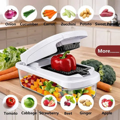 Melo Vegetable Cutter | 15-in-1 Multifunctional Chopper