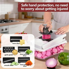 Melo Vegetable Cutter | 15-in-1 Multifunctional Chopper