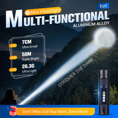Milo Mini Flashlight | Multi-Functional Rechargeable Aluminum Alloy