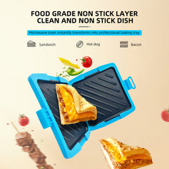 Milo Sandwich Maker | Food-Grade Non-Stick, Microwave Compatible