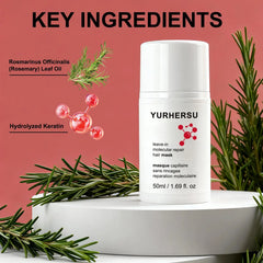 Molecular Repair Leave-In Hair Mask Keratin Peptide Reconnect Hair Bonds Strength Elasticity For Bleached Color Treated Hair