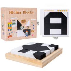 Pico Logic Puzzle | 80 Challenge Cards, Beech Wood Blocks
