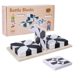 Pico Logic Puzzle | 80 Challenge Cards, Beech Wood Blocks
