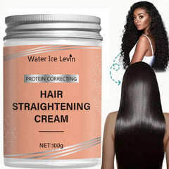 Protein Correcting Hair Cream. Straightening Smoothing Formula. Comb Without Knots. Repairs Conditions Strands.
