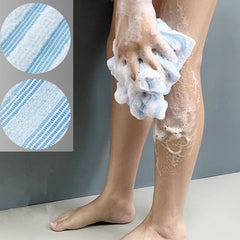 Japanese Exfoliating Bath Towel Ultra-Long Shower Scrubber for Back Antibacterial Foam Washcloth Multi-Use for Shower Skincare