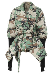 Camouflage Stitching Knitted Cuff Cotton Jacket – Street Fashion Essential 🔥