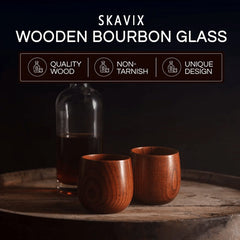 Savor Wooden Cup | Handmade, Charred Design for Bourbon