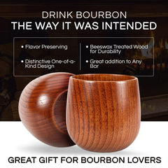 Savor Wooden Cup | Handmade, Charred Design for Bourbon