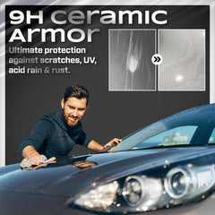 Titanium Ceramic Wax Cream | 9H Nano-Ceramic Protection, Deep Wet-Look Shine
