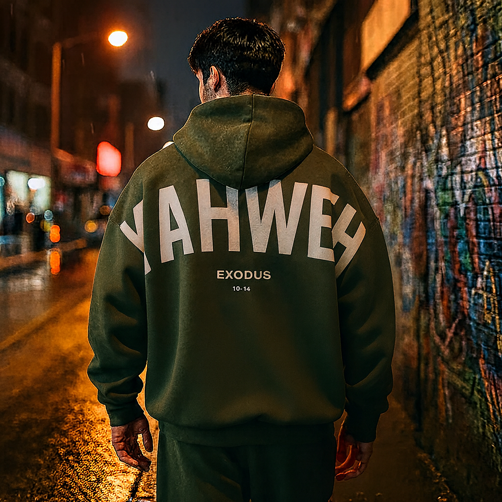 Yahweh Testimony Hoodie | Premium Fleece, Oversized Fit