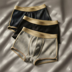 Men’s Boxer Briefs | Organic Cotton | Breathable Ribbed Fabric