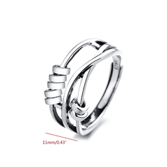 Astra Fidget Ring | Sterling Silver, Adjustable Anxiety Relief