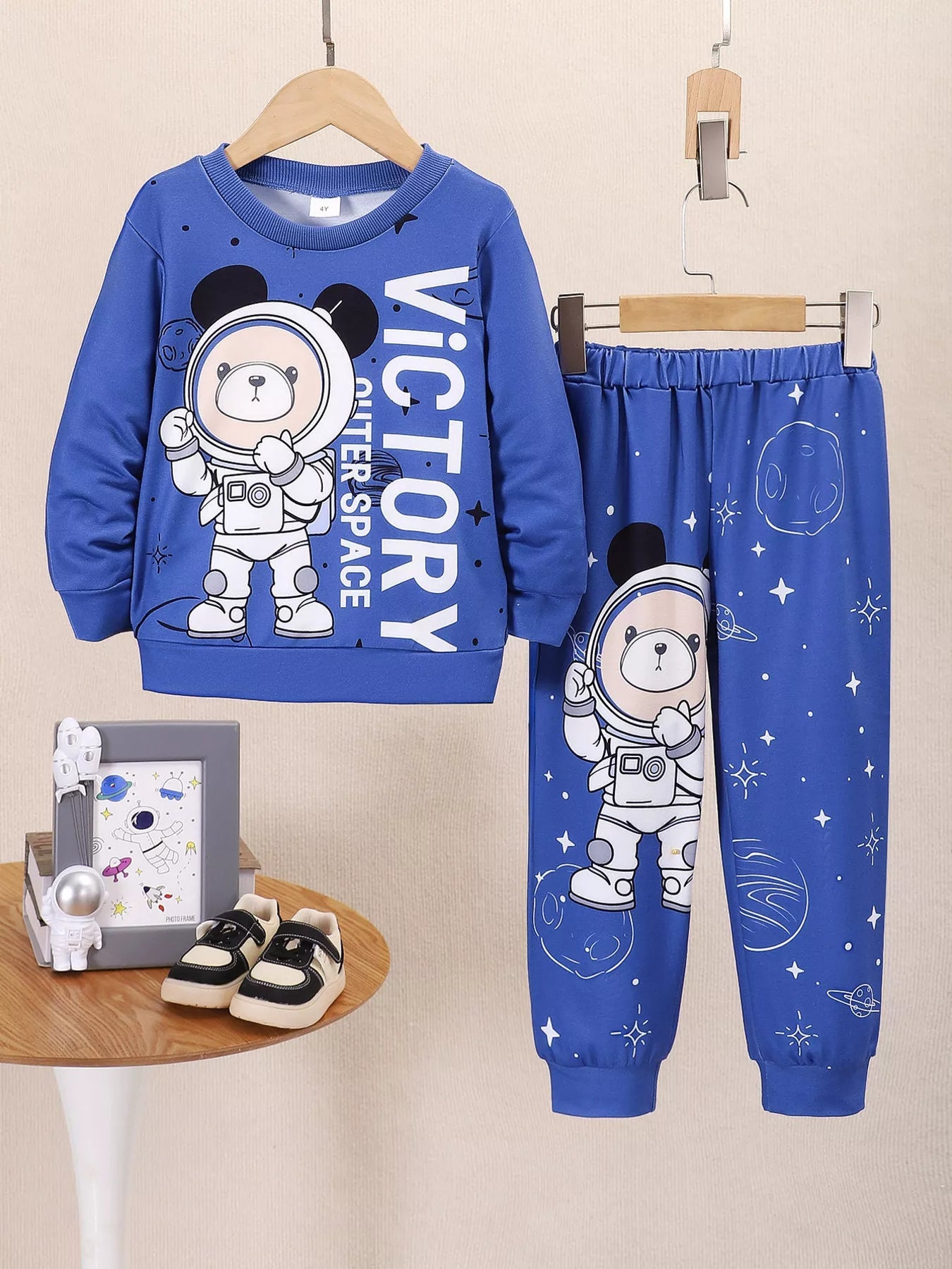 Children's Graphic Long Sleeve Top and Pants Set