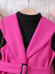 Children's Vest & Top & Beret 3-Piece Set