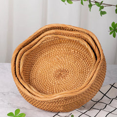 Bamboo Fruit Basket – Eco-Friendly Storage for Fresh Produce – Stylish Kitchen Organizer