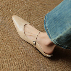 Bella Women's Slip-Ons | Genuine Leather, Pointed-Toe Design