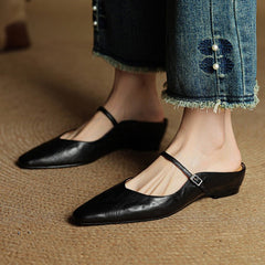 Bella Women's Slip-Ons | Genuine Leather, Pointed-Toe Design