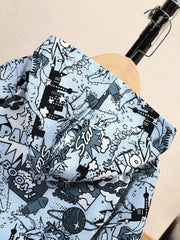 Children's Dinosaur Print Hoodie and Pants Set