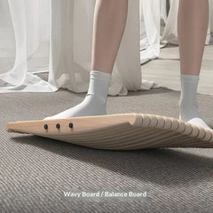 BalanceBoard™ CoreActive - 360° Wooden Wobble Board for Standing Desk & Training
