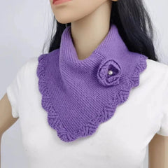 Add a Touch of Elegance with the PetalEdge™ Crocheted Triangle Scarf
