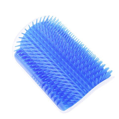 Cat Corner Grooming Massager with Adhesive Mount
