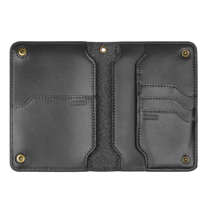 CompassSlim Leather Travel Wallet | Passport Holder for Cards, Tickets & ID