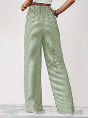 Striped Wide Leg Pants