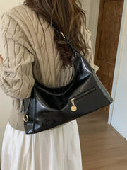 Leather Hobo Shoulder Bag