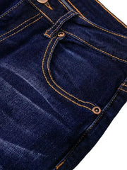 Full Size Wash Flare Jeans with Pockets Plus Size