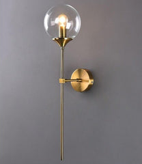 Drip-Shaped Wall Sconce with Touch Control and LED Bulbs – Elegant Wall Lighting for Bedrooms and Hallways