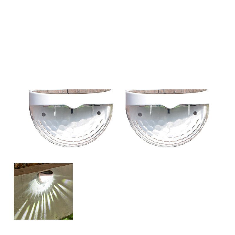 Duskline Solar Fence Lights | Auto Sensor Outdoor Accent Lighting | Weather-Resistant 2-Pack