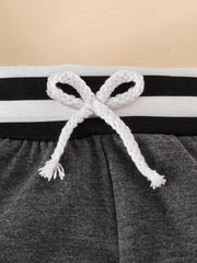 Children's Letter Bodysuit & Pants & Hat Set
