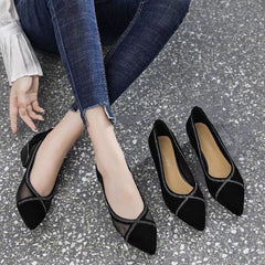 Everly Breathable Mesh Moccasins | Suede Detail & Soft 3 cm Sole