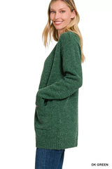 Zenana Open Front Sweater Cardigan