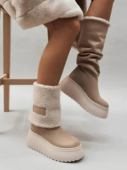 BUCOS Fluffy Beige Boots – Your Cozy Winter Essential