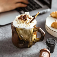 Handcrafted TerraVibe Mug – Unique 300ml Ceramic Cup for Coffee, Tea, and Cocoa