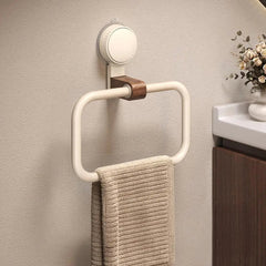 IonGrip Towel Holder with 180° Pivot – Durable Stainless Steel and Walnut Design